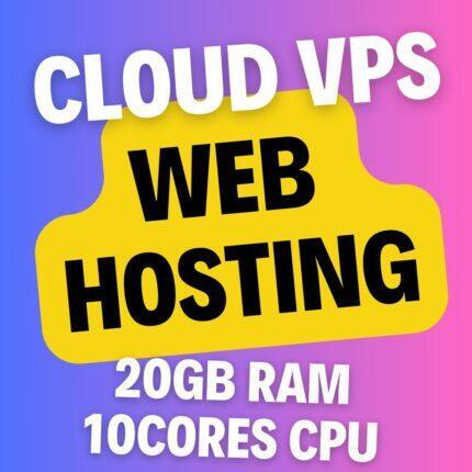 Cloud VPS Web Hosting with 24GB RAM, 12Cores, SSD Storage