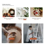 Christmas Decorations Website Design with Free VPS Web Hosting