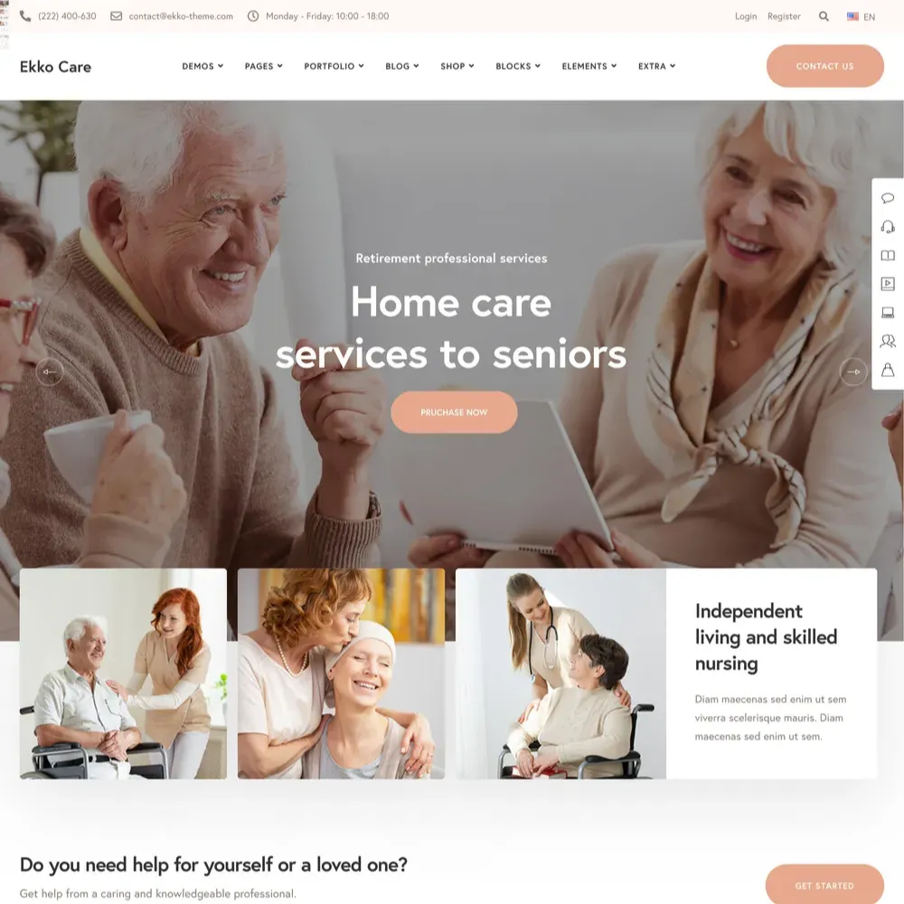 Elder Care Website Design with Free VPS Web Hosting (1) Elder Care Website Design with Free VPS Web Hosting