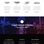 Fitness Website Design with Free VPS Web Hosting