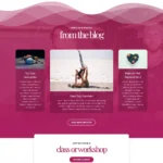 Yoga Workshops Website Design with Free VPS Web Hosting