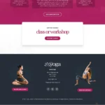 Yoga Classes Website Design with Free VPS Web Hosting