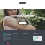 Pet Care Website Design with Free VPS Web Hosting