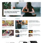 Fitness News Website Design with Free VPS Web Hosting