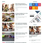 Fitness News Website Design with Free VPS Web Hosting