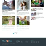 Parenting News Website Design with Free VPS Web Hosting