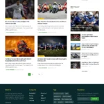 Sports News Website Design with Free VPS Web Hosting