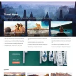 Travel Magazine Website Design with Free VPS Web Hosting