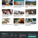 Travel Magazine Website Design with Free VPS Web Hosting