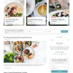 Food Recipe Website Design with Free VPS Web Hosting