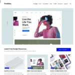 Freebies Blog Website Design with Free VPS Web Hosting