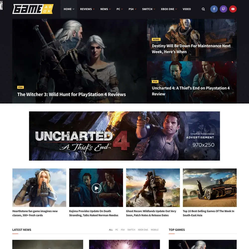 Game News Website Design with Free VPS Web Hosting (1) Game News Website Design with Free VPS Web Hosting