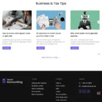 Accounting Service Website Design with Free VPS Web Hosting