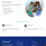 Business Advisors Website Design with Free VPS Web Hosting