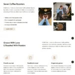 Coffee Roasters Website Design with Free VPS Web Hosting