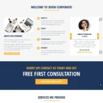Corporate Firm Website Design with Free VPS Web Hosting