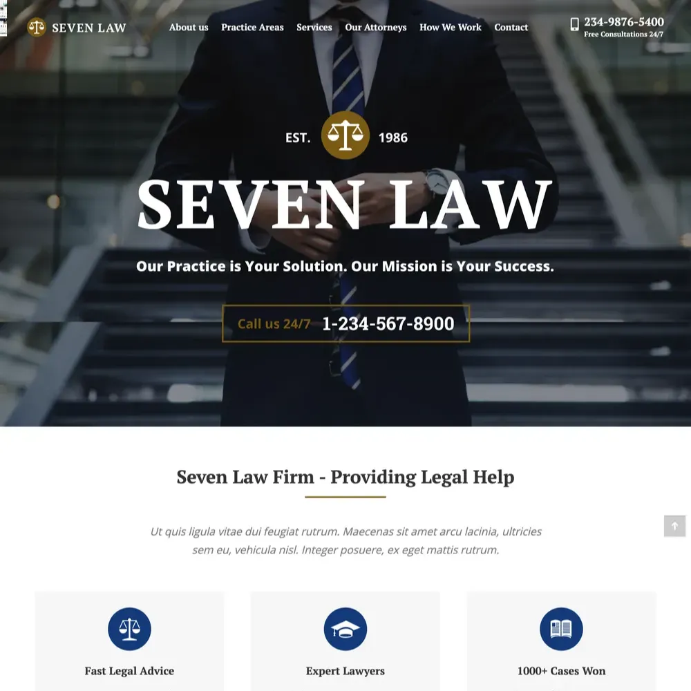 Law Firm Website Design with Free VPS Web Hosting (1) Law Firm Website Design with Free VPS Web Hosting