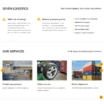Logistics Service Website Design with Free VPS Web Hosting