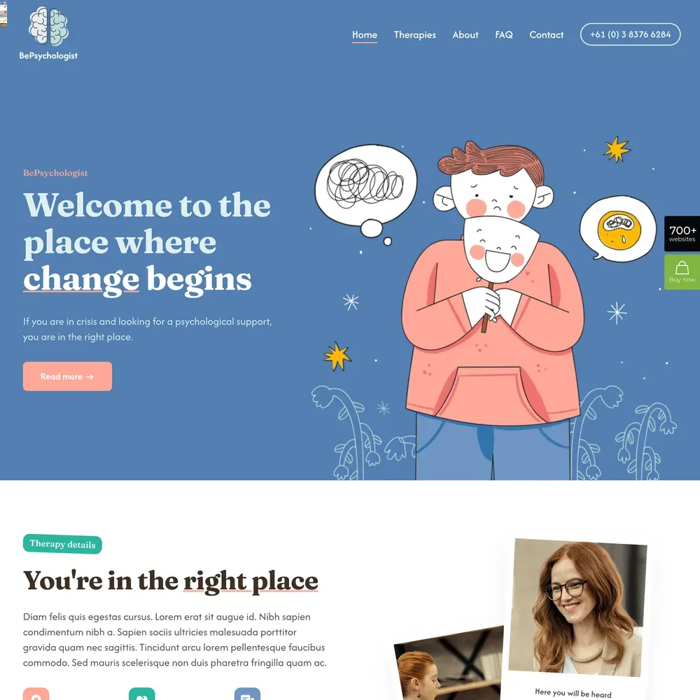 Psychologist Website Design with Free VPS Web Hosting (1) Psychologist Website Design with Free VPS Web Hosting
