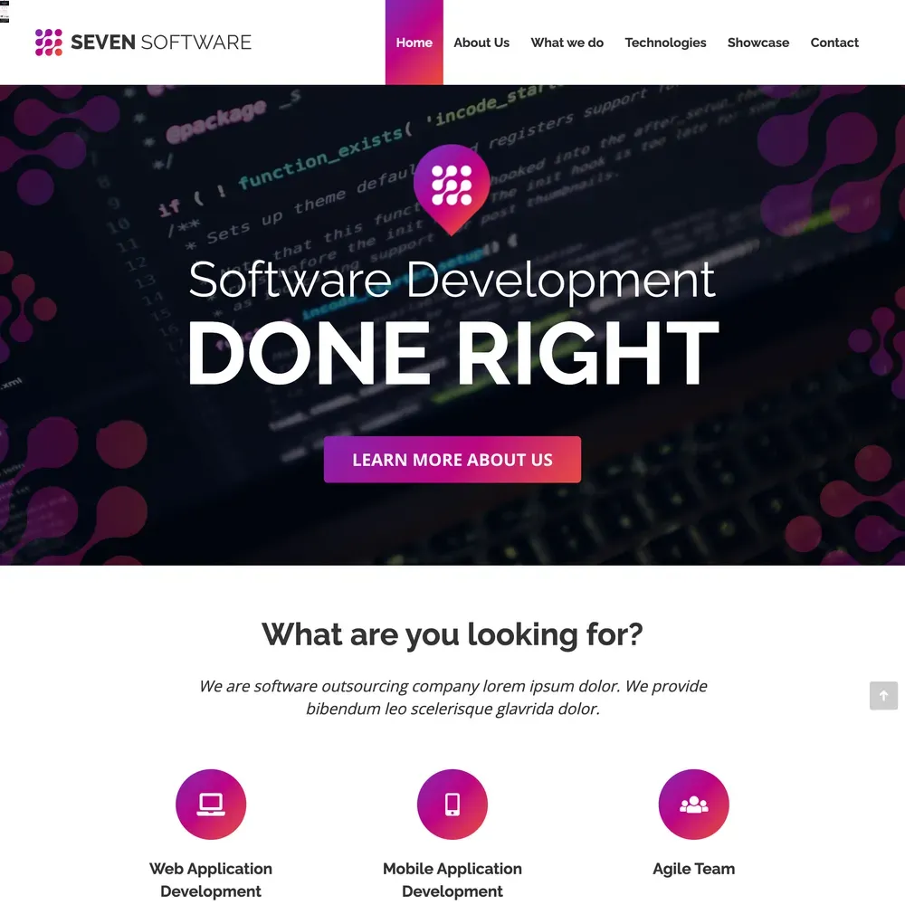 Software Company Website Design with Free VPS Web Hosting (1) Software Company Website Design with Free VPS Web Hosting