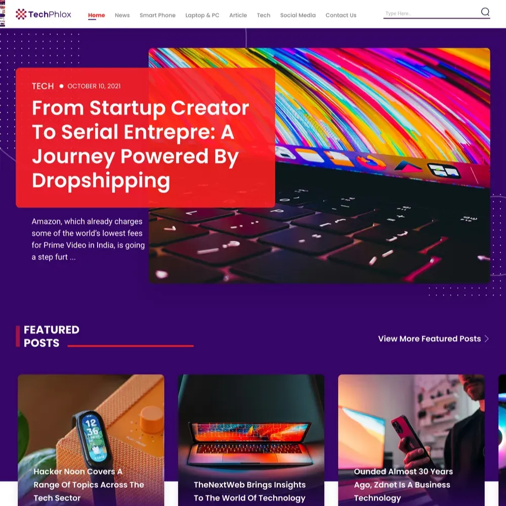 Tech Blog Website Design with Free VPS Web Hosting (1) Tech Blog Website Design with Free VPS Web Hosting