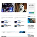 Tech Magazine Website Design with Free VPS Web Hosting