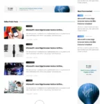 Tech Magazine Website Design with Free VPS Web Hosting