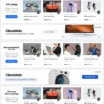 Classified Advertisement Website Design with Free VPS Web Hosting