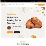 Confectionery Shop Website Design with Free VPS Web Hosting