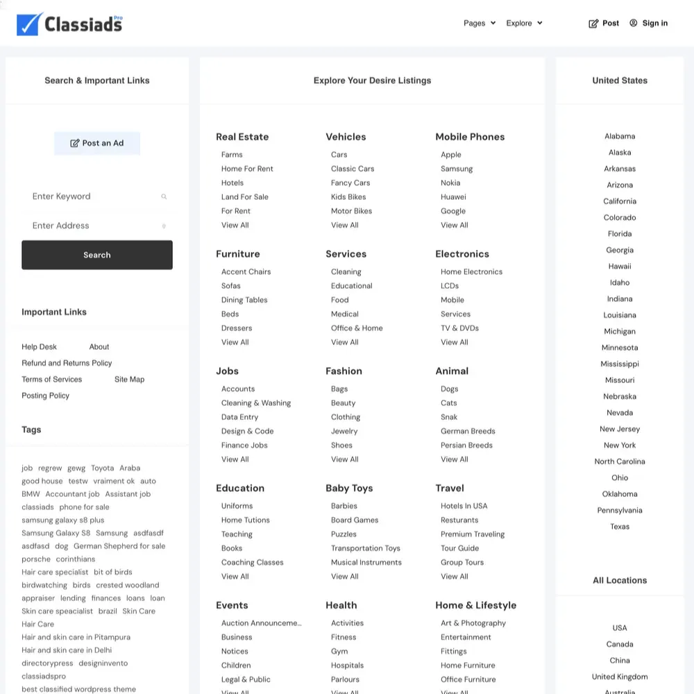 Craigslist Classified Website Design with Free VPS Web Hosting (1) Craigslist Classified Website Design with Free VPS Web Hosting