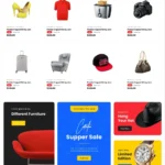 Mega Shop Website Design with Free VPS Web Hosting