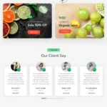 Natural Food Store Website Design with Free VPS Web Hosting