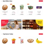 Supermarket Website Design with Free VPS Web Hosting