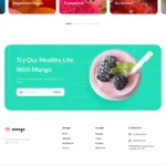 Vegetarian Blog Website Design with Free VPS Web Hosting