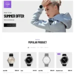 Watch Store Website Design with Free VPS Web Hosting