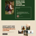 Adventure Service Website Design with Free Web Hosting