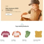 Baby Shop Website Design with Free Web Hosting