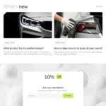 Detailing Shop Website Design with Free Web Hosting