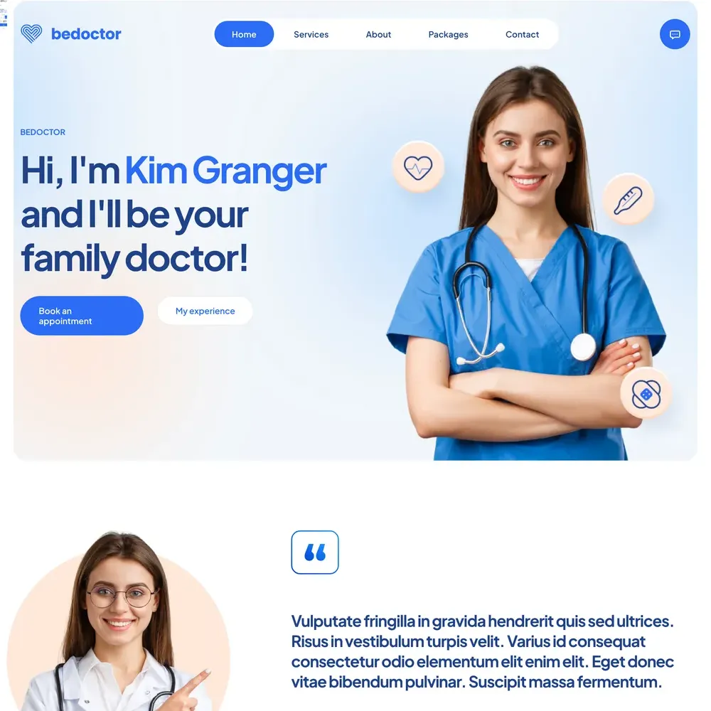 Doctor Website Design with Free Web Hosting (1) Doctor Website Design with Free Web Hosting