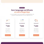 Language School Website Design with Free Web Hosting