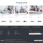 Minimal Electronics Website Design with Free Web Hosting