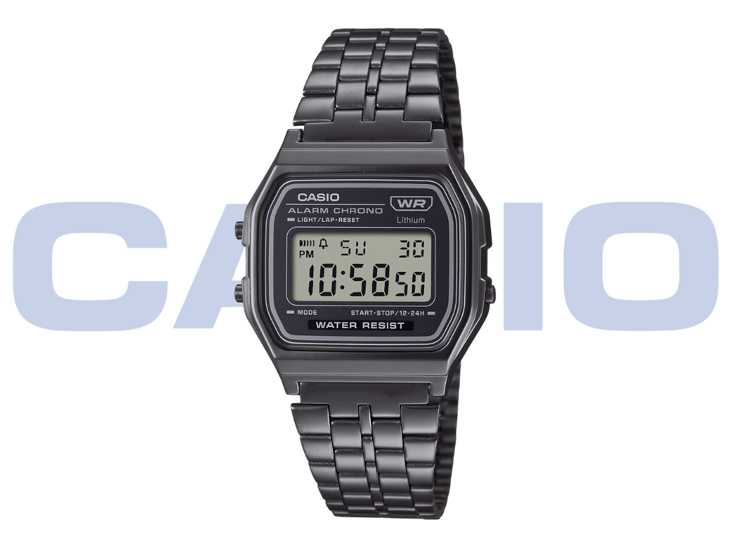 New black chrome-plated Casio Vintage A158WETB-1A now live for sale in the US