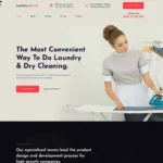 Laundry Service Website Design with Free VPS Web Hosting