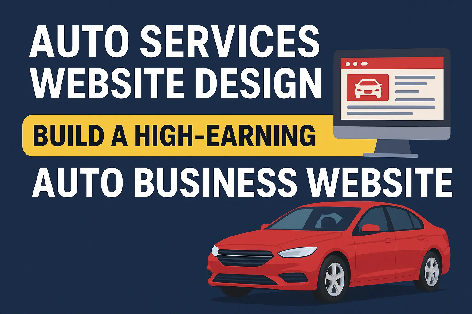 Auto Services Website Design Build a High-Earning Auto Business Website That Works While You Sleep