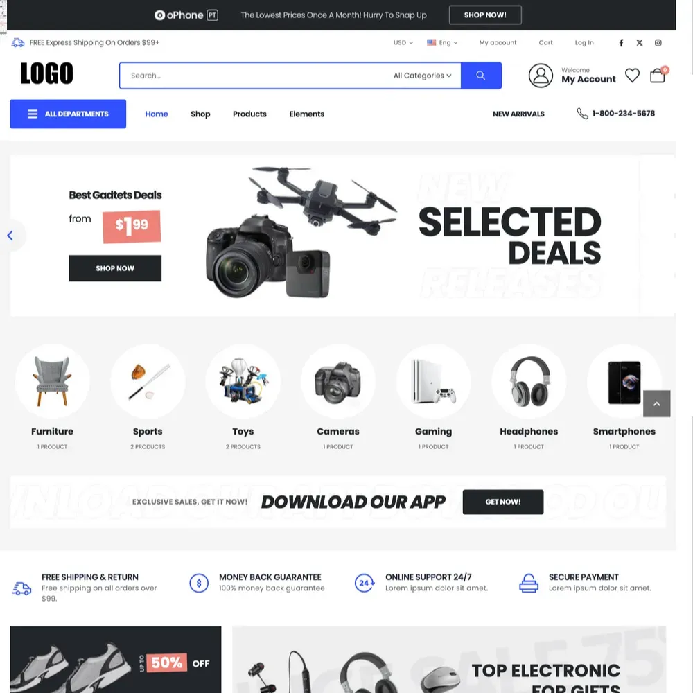 Everything Store Website Design with Free VPS Web Hosting (1) Everything Store Website Design with Free VPS Web Hosting