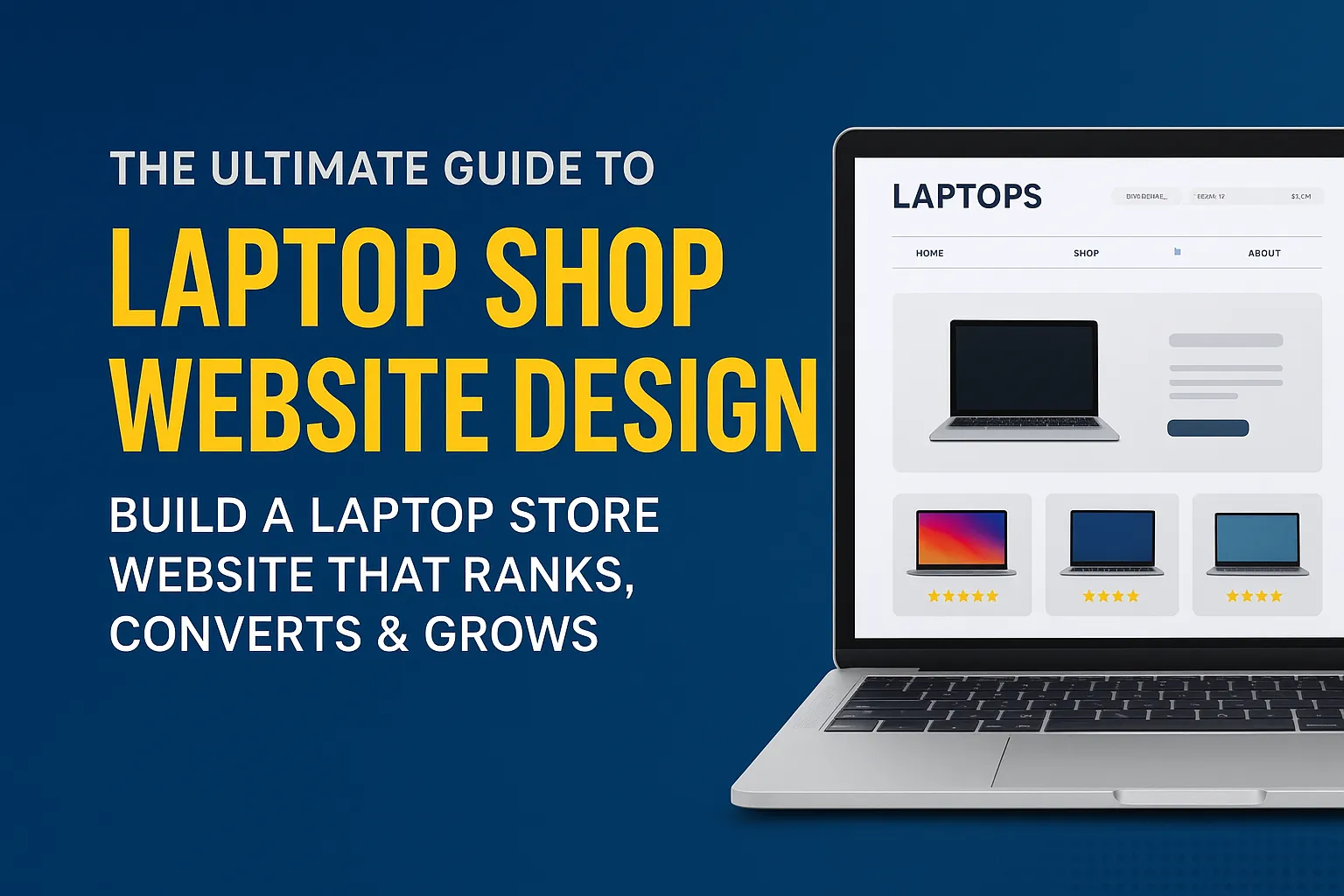 🚀 Laptop Shop Website Design: Build a Fast, Modern & High-Converting Laptop Store Website (2025 Guide)