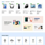 Smartphone Store Website Design with Free VPS Web Hosting