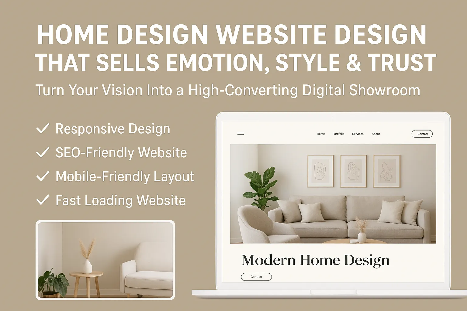 🏡 Home Design Website Design That Sells Emotion, Style & Trust