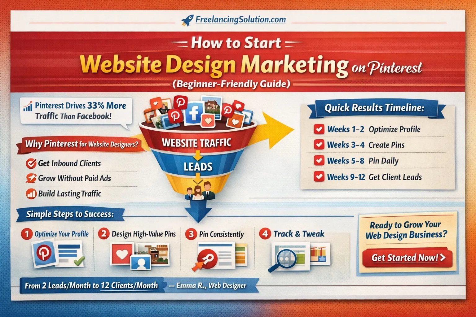 How to Start Website Design Marketing on Pinterest (Beginner-Friendly Guide)