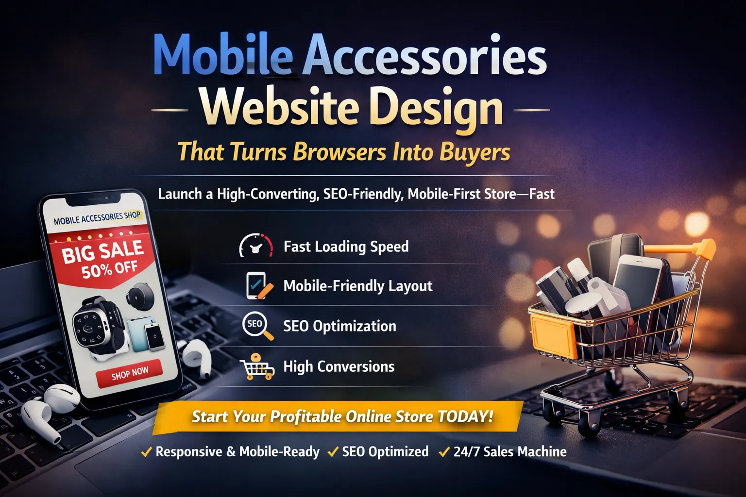 Mobile Accessories Website Design That Turns Browsers Into Buyers